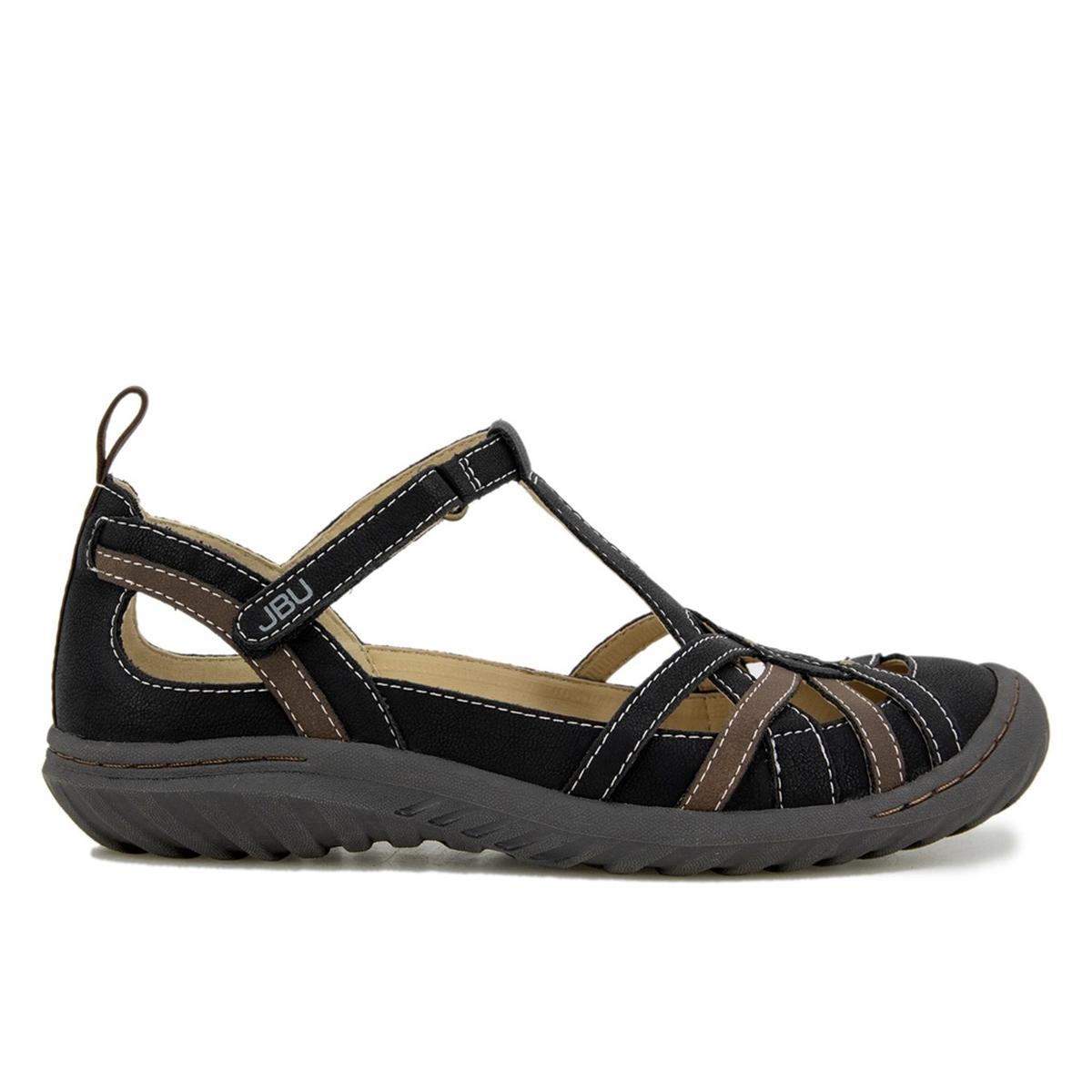 Womens JBU by Jambu J-41 Dove Flats - Black/Earth