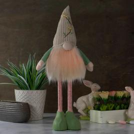 Northlight Seasonal LED Gnome Figurine w/ Knitted Floral Hat