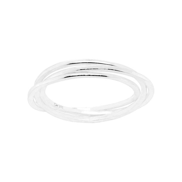 Marsala Interlocked Band Ring