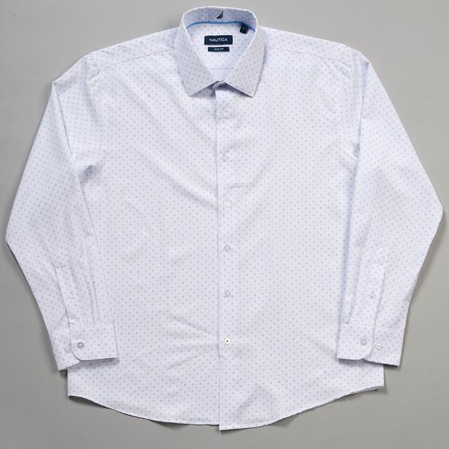 Mens Nautica Slim Fit Super Dots Dress Shirt
