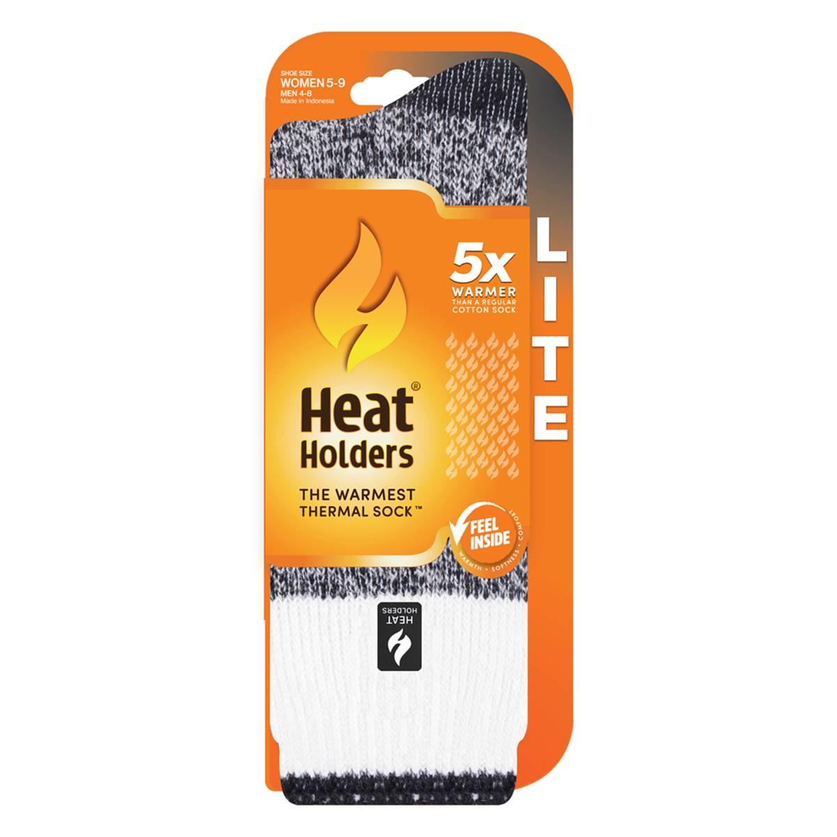 Womens Heat Holders® Lite Block Twist Crew Socks