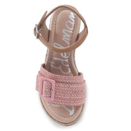 Big Girls Sam Edelman Lucia Buckle Wedge Sandals