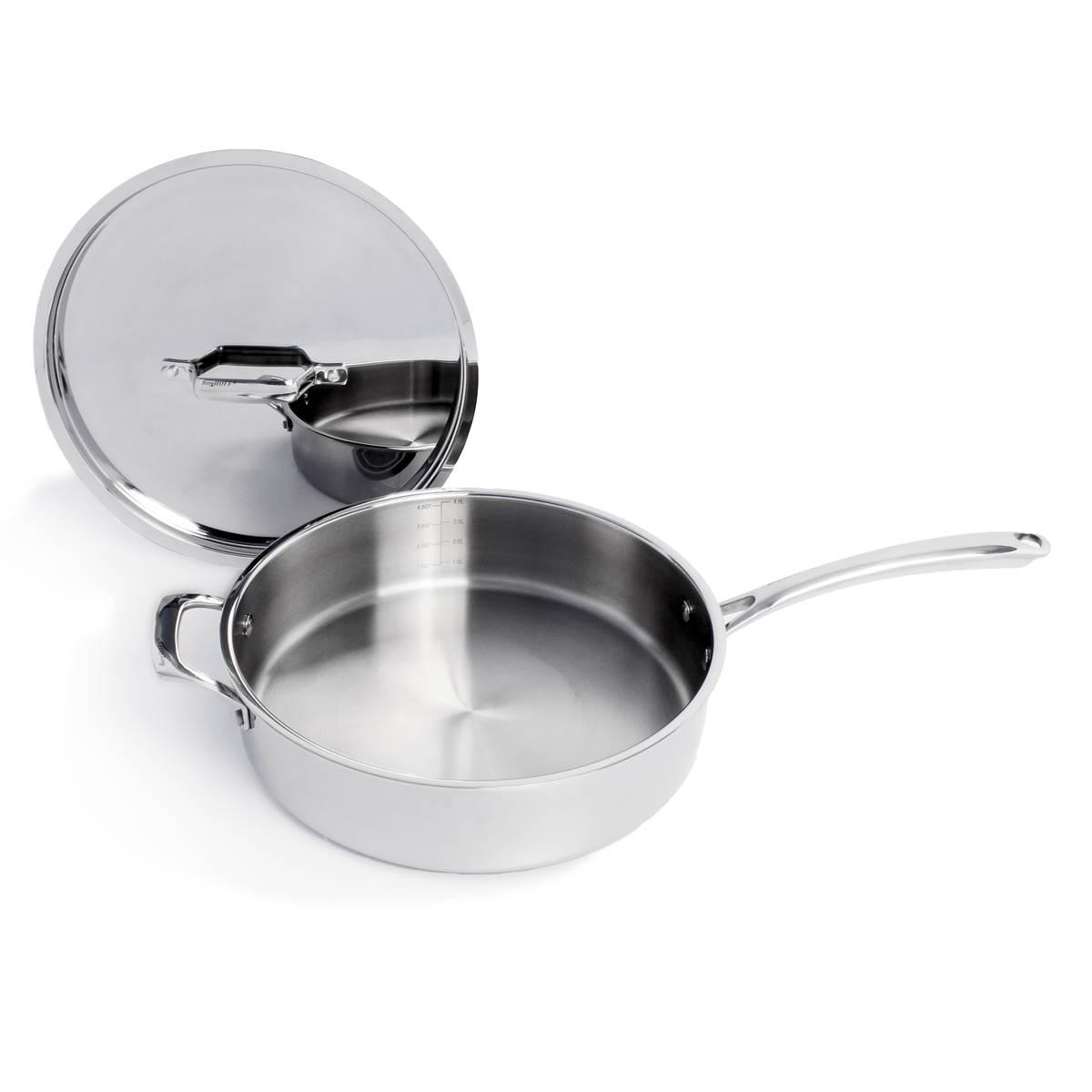 BergHOFF Professional 4.6qt. Stainless Steel Saute Pan