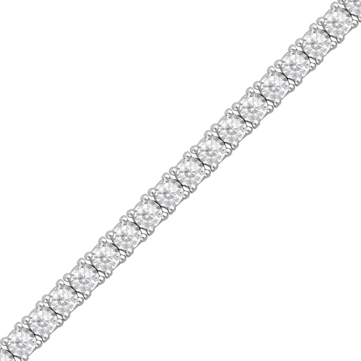 Nova Star® White Gold 3.00ctw. Lab Grown Diamond Tennis Bracelet