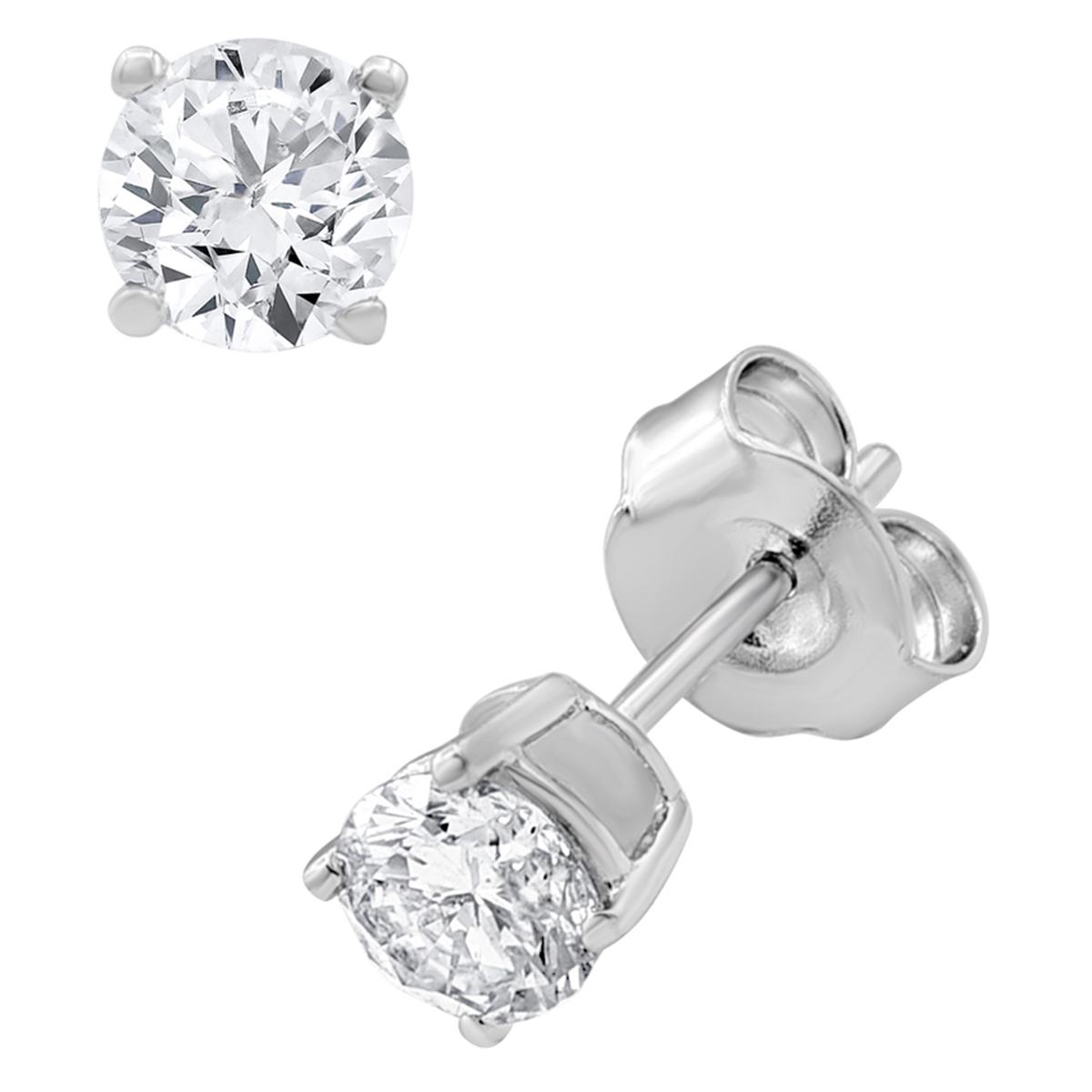Nova Star® Sterling Silver 1ctw. Pendant & Earring Set