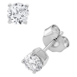 Nova Star® Sterling Silver 1ctw. Pendant & Earring Set