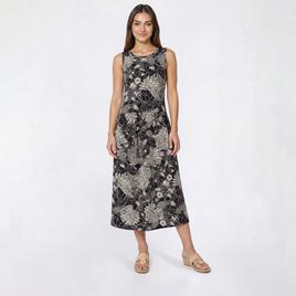Petite Cocomo Sleeveless Floral Drop Waist Midi Dress