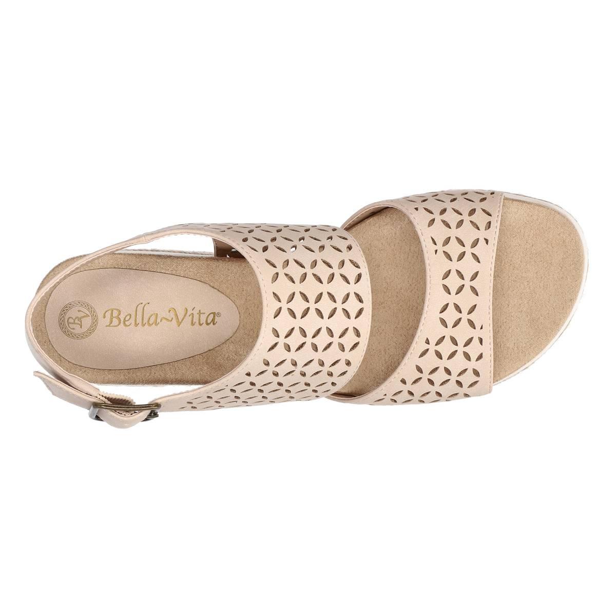 Womens Bella Vita Inaya Slingback Wedge Sandals