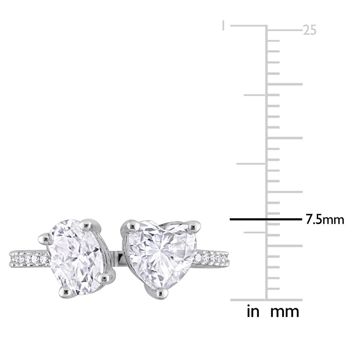 Gemstone Classics™ Sterling Silver Moissanite Ring