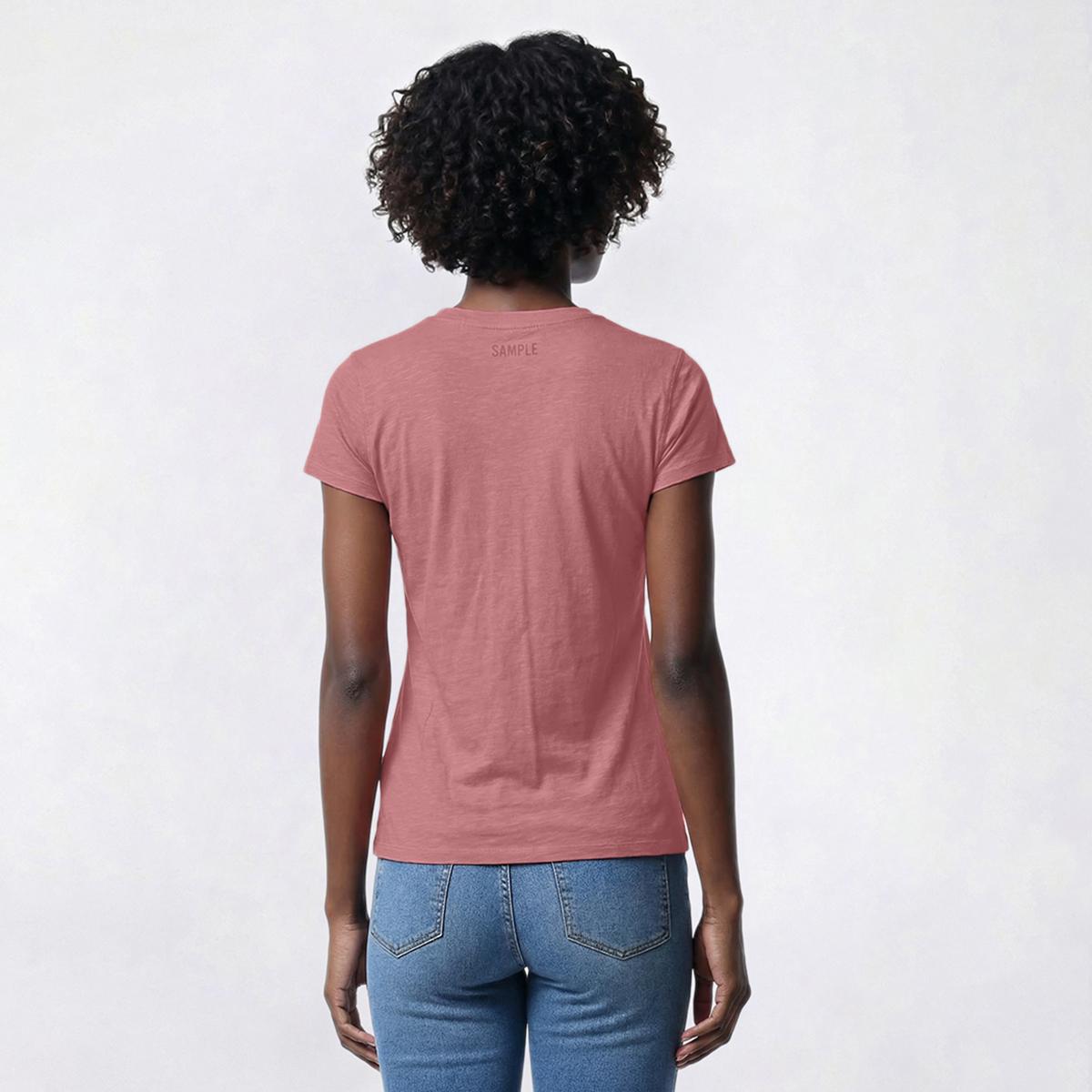 Petite Architect® Slub Split Neck Tee