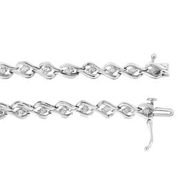 Haus of Brilliance 1/10ctw. Diamond Links of Flame Bracelet