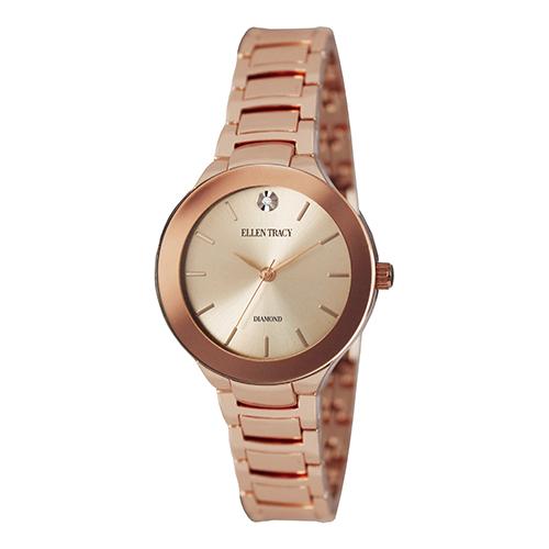 Womens Ellen Tracy Rose Gold-Tone Bracelet Watch - ET5294RG