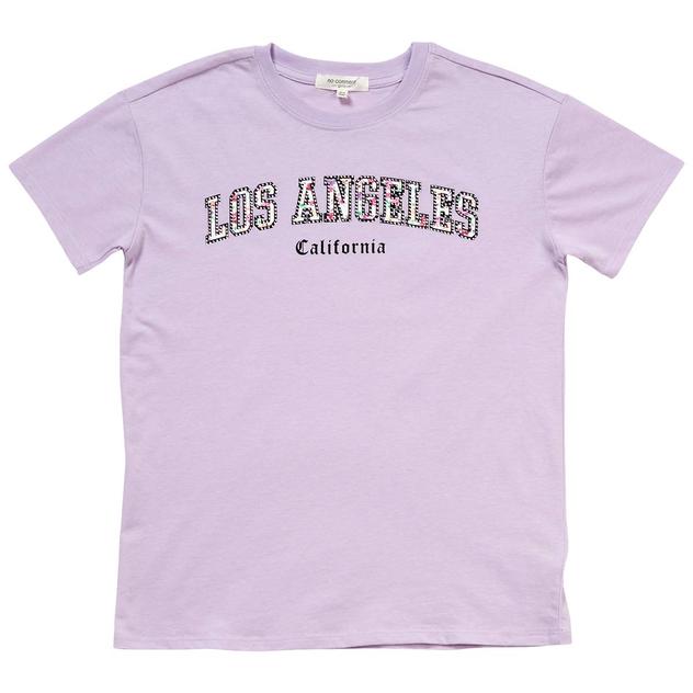Girls (7-16) No Comment Short Sleeve Los Angeles Graphic Tee