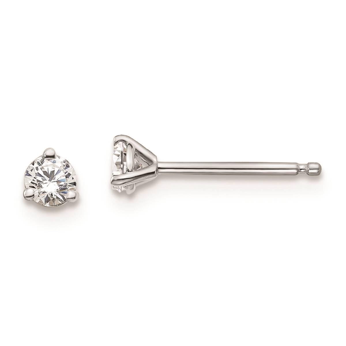 Pure Fire 14kt. White Gold 1/5ctw. Certified Lab Diamond Earrings