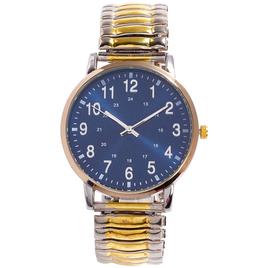 Mens Two-Tone Expandable Band Watch - 50684S-07-J34