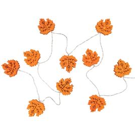 Northlight Seasonal 10ct. LED Orange Fall Leaves Fairy Lights