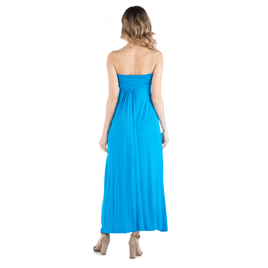 Womens 24/7 Comfort Apparel Empire Waist Maternity Maxi Dress