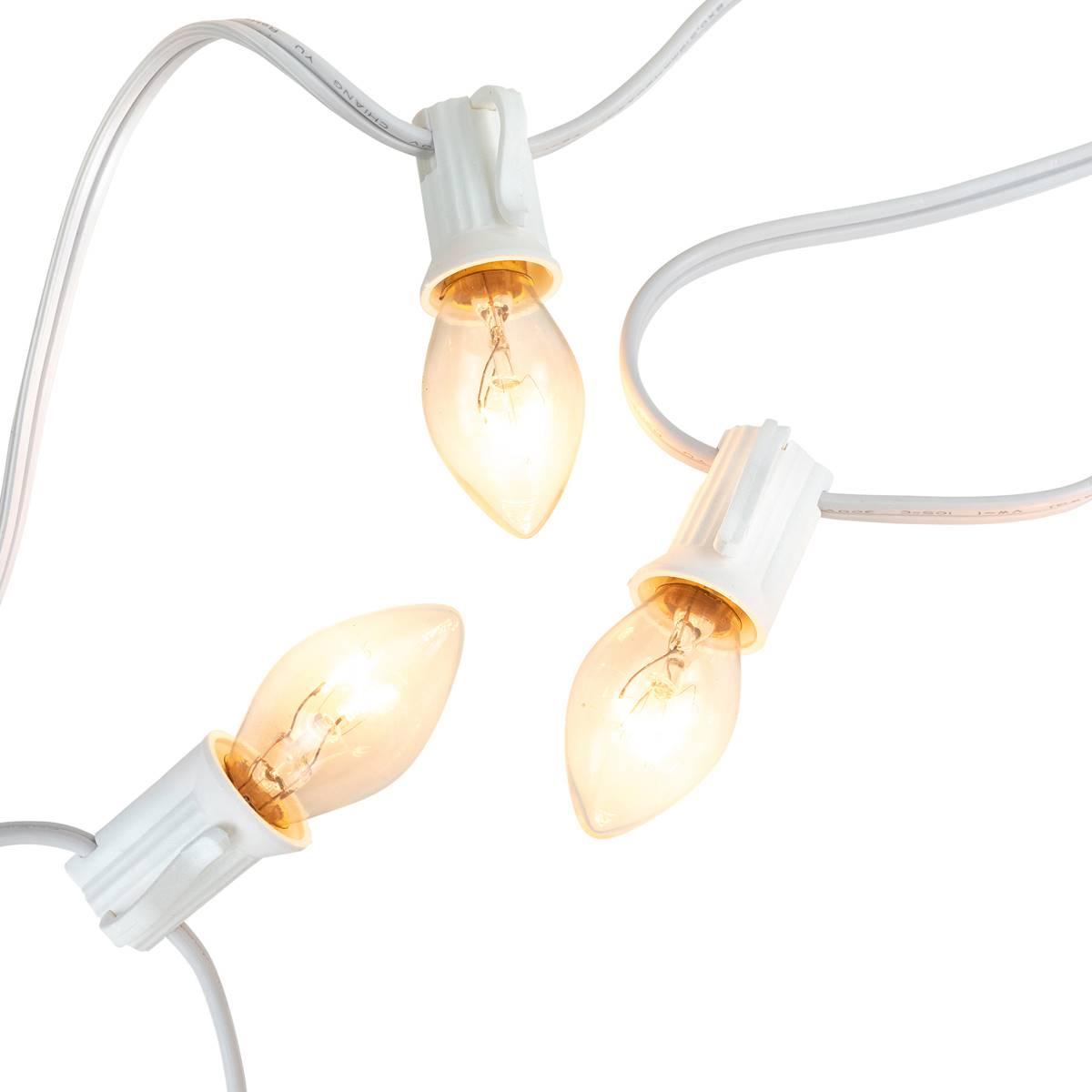 Northlight Seasonal 25ft. Clear C7 Christmas Lights - White Wire
