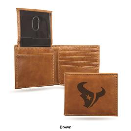 Mens NFL Houston Texans Faux Leather Bifold Wallet