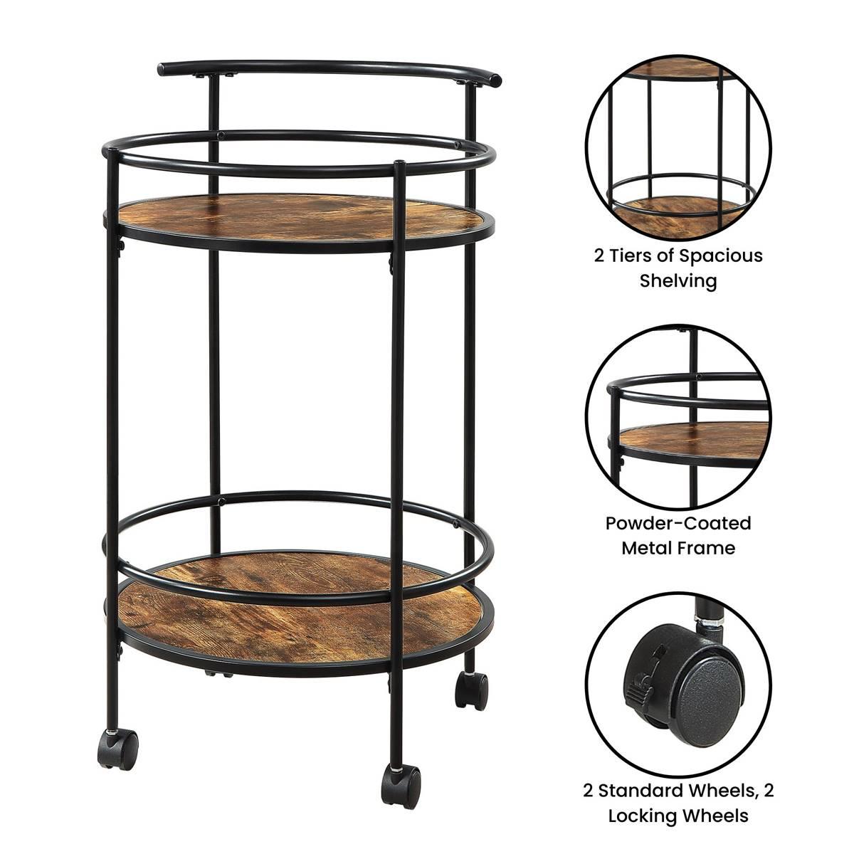 Convenience Concepts Designs2Go Charlie Serving Bar Cart