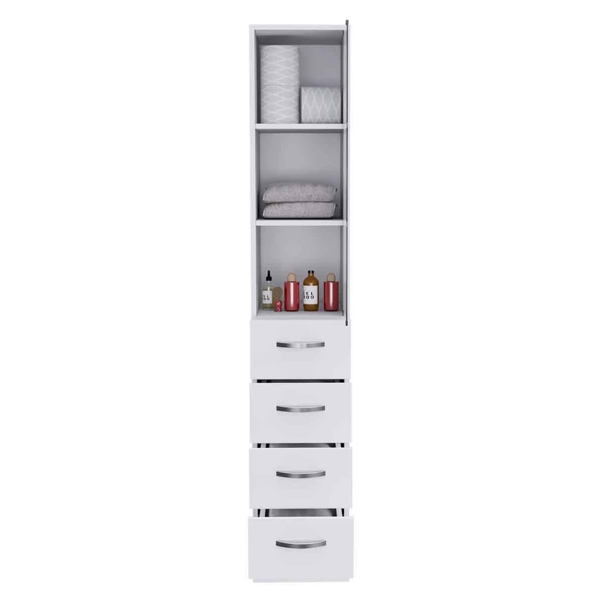 FM FURNITURE Preston Linen Bathroom Cabinet
