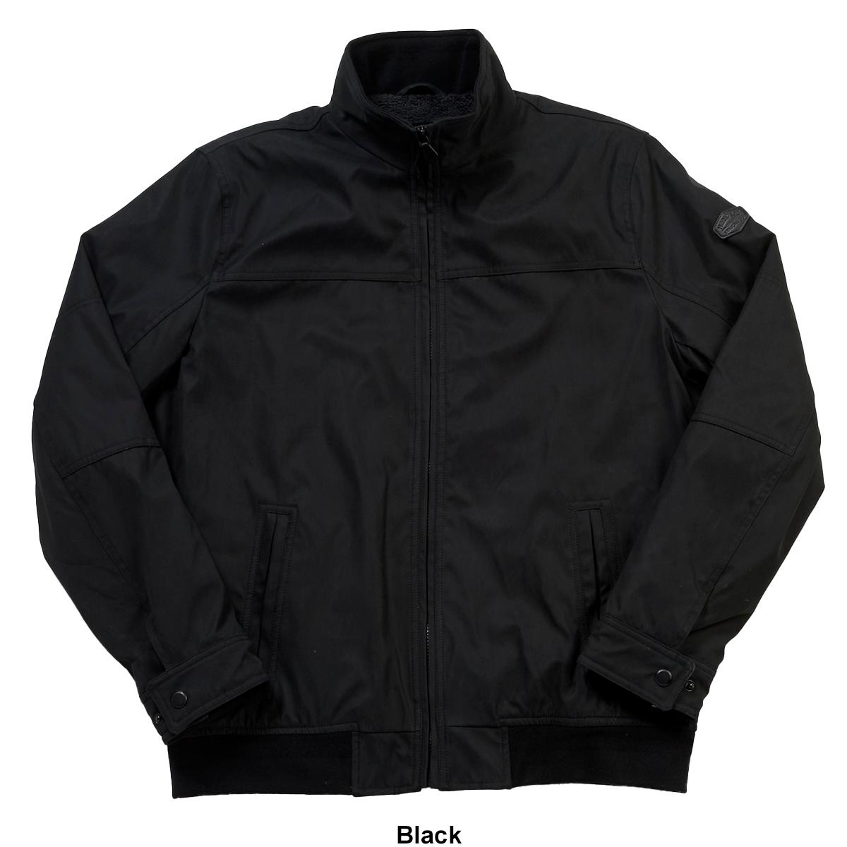 Mens Big & Tall London Fog Microfiber Sherpa Lined Bomber Jacket