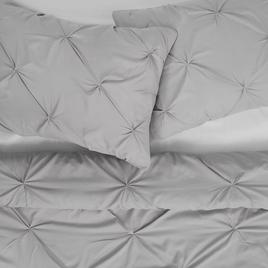 Sweet Home Collection 3pc. Pinch Pleat Pintuck Duvet Cover Set