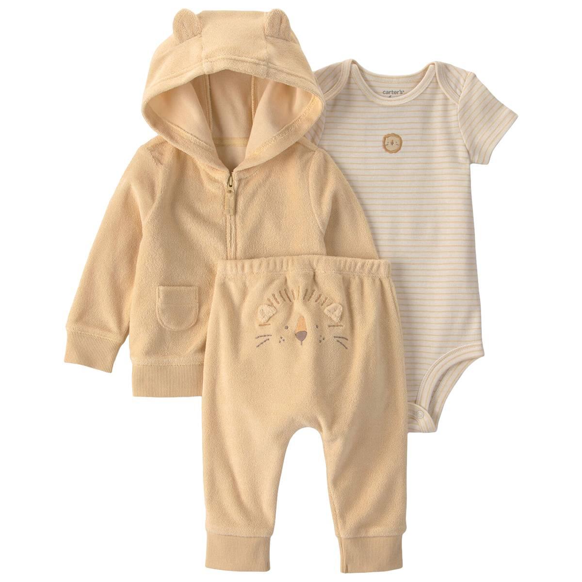 Baby Boy (3-12M) Carter''s In Lion Design 3Pc Set