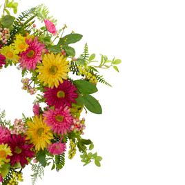 Northlight Seasonal Artificial Chrysanthemum & Daisy Wreath