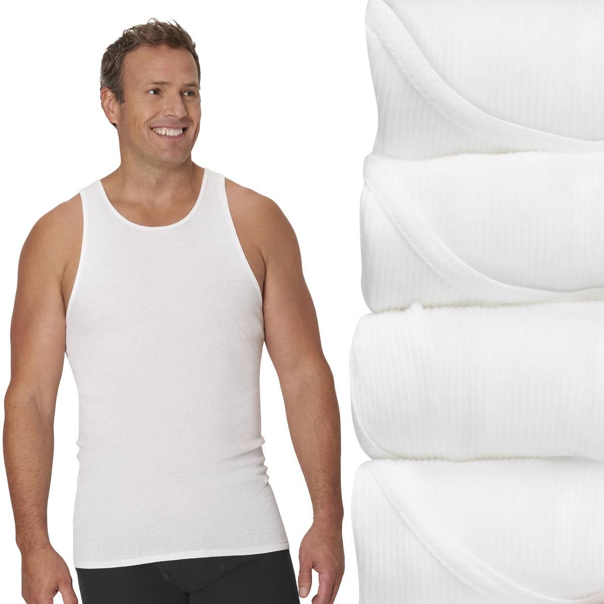 Mens Big & Tall Hanes Ultimate® Tank Top - White