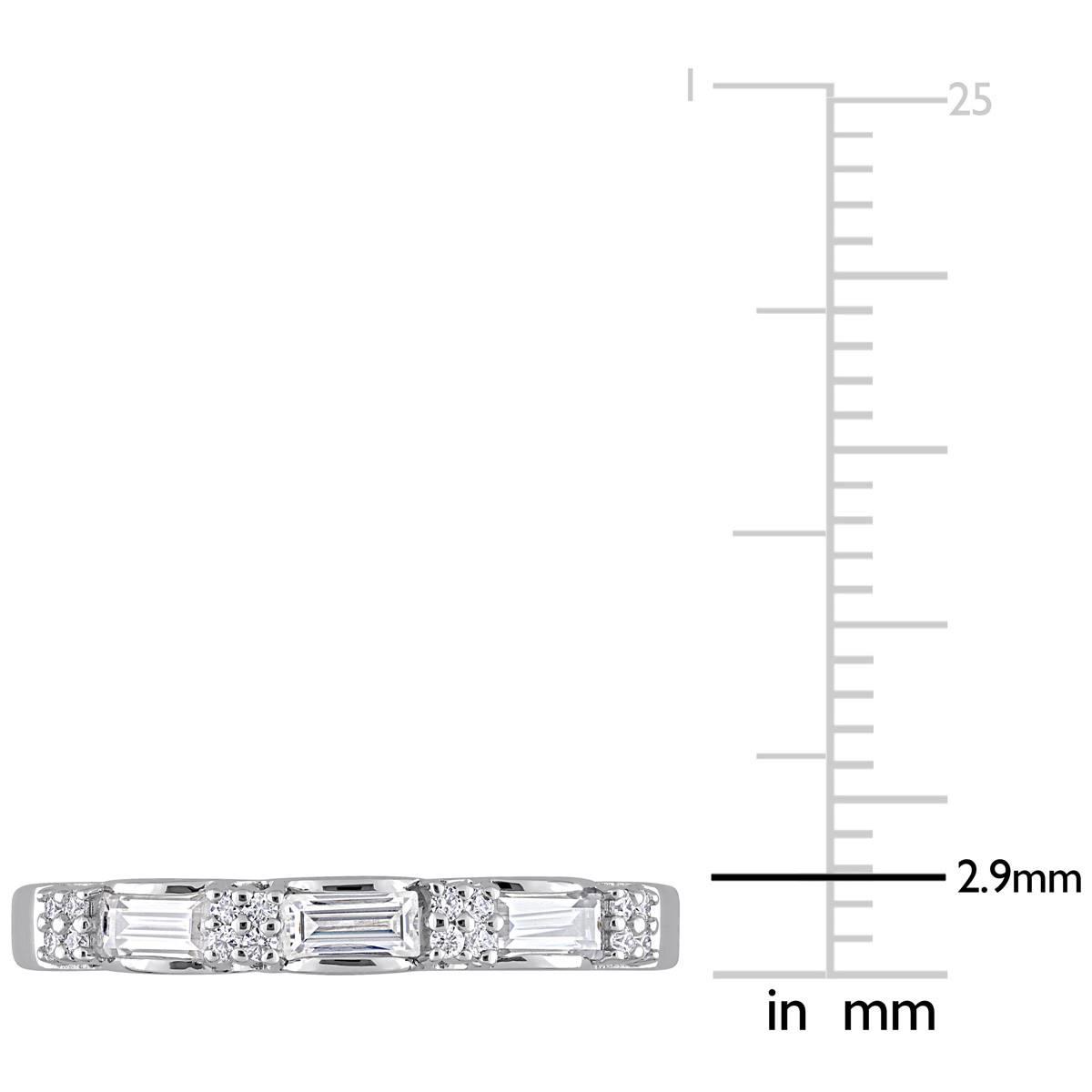 Gemstone Classics™ 2/5kt. Moissanite Baquette Ring