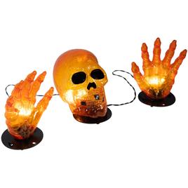 Northlight Seasonal 8.5in. Skull & Hands Outdoor Halloween Decor