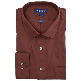 Mens Big & Tall Architect(R) Tall Dress Shirt - Dark Chestnut