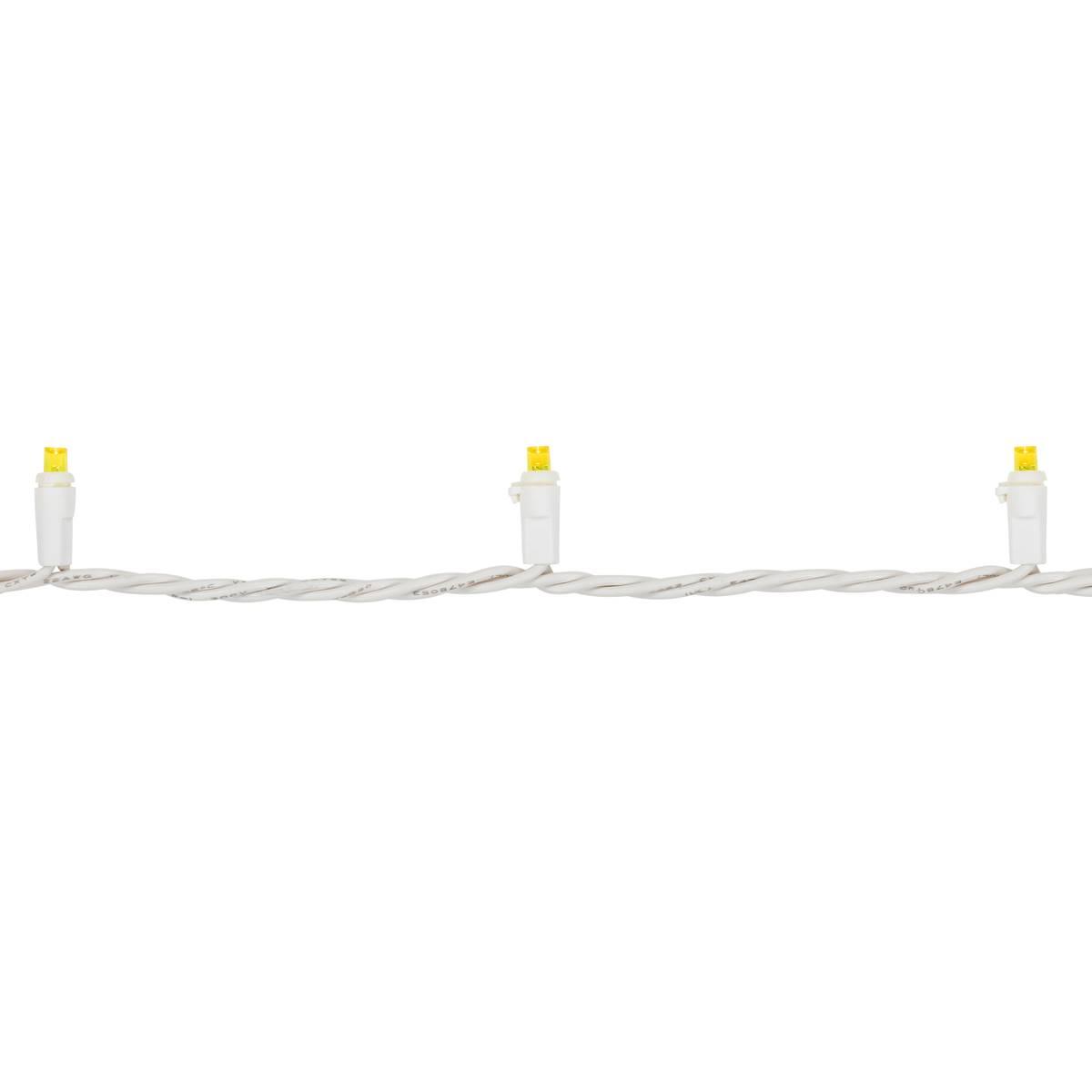 Northlight Seasonal 100ct. LED White Wire Yellow Christmas Lights