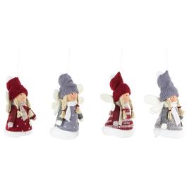 Northlight Seasonal Plush Christmas Ornaments - Set of 4