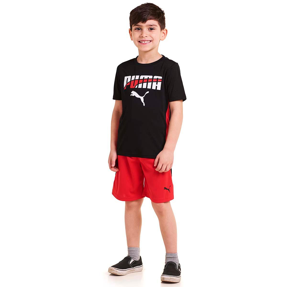 Boys (4-7) Puma(R) 2pc. Interlock Mesh Shorts Set