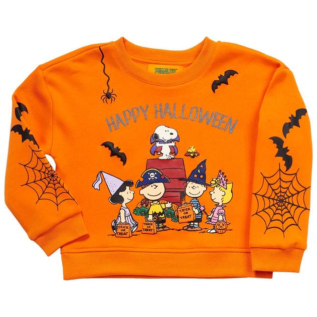 Girls (4-6x) Peanuts™ Happy Halloween Puffy Graphic Sweatshirt