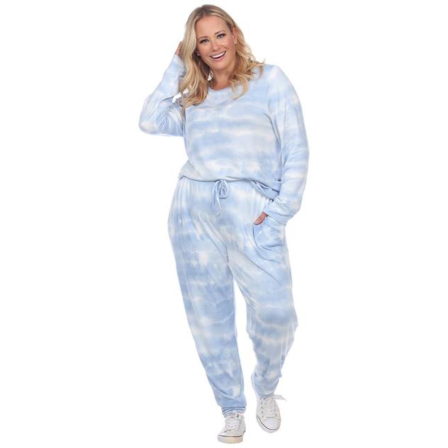 Plus Size White Mark 2pc. Tie Dye Lounge Set