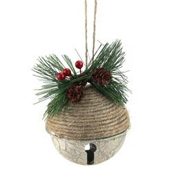 Northlight Seasonal 5in. Rustic Pine and Holly Christmas Ornament