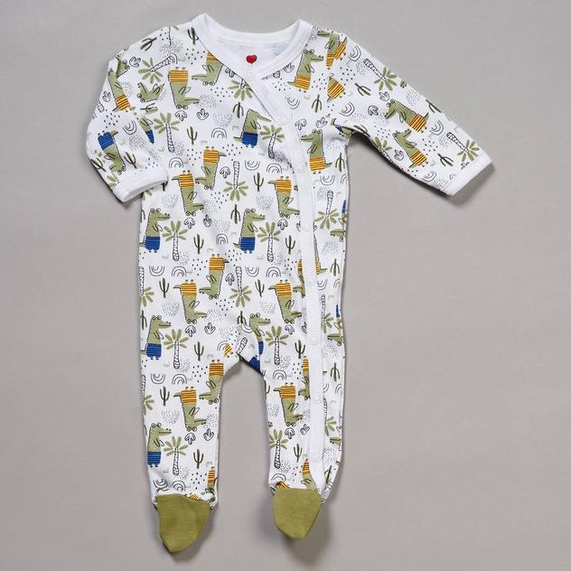 Baby Boy (NB-9M) Mini Hop Gator Footie Pajamas
