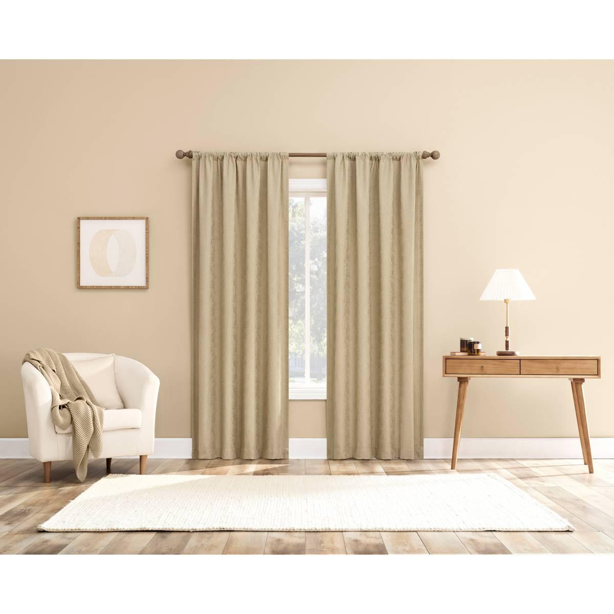Belmont No Header Total Blackout Rod Pocket Panel Curtain