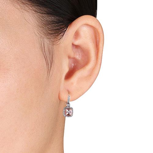Gemstone Classics™ 10kt. 1/5ctw. Diamond Leverback Earrings