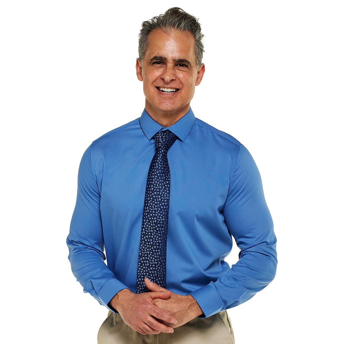 Mens Tom Baine Regular Fit Dress Shirt - Blue