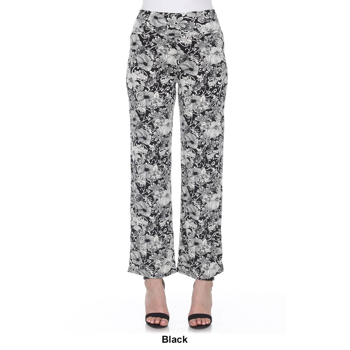 Womens White Mark Floral Paisley Palazzo Pants