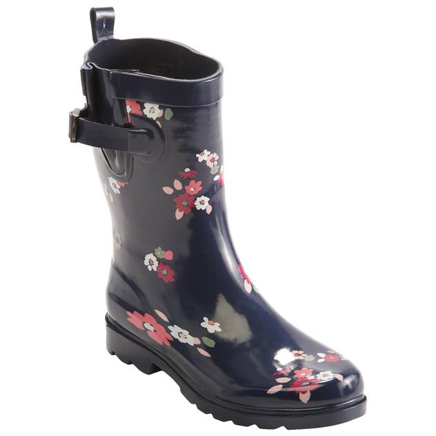 Womens Capelli New York Ditsy Floral Mid Calf Rain Boots