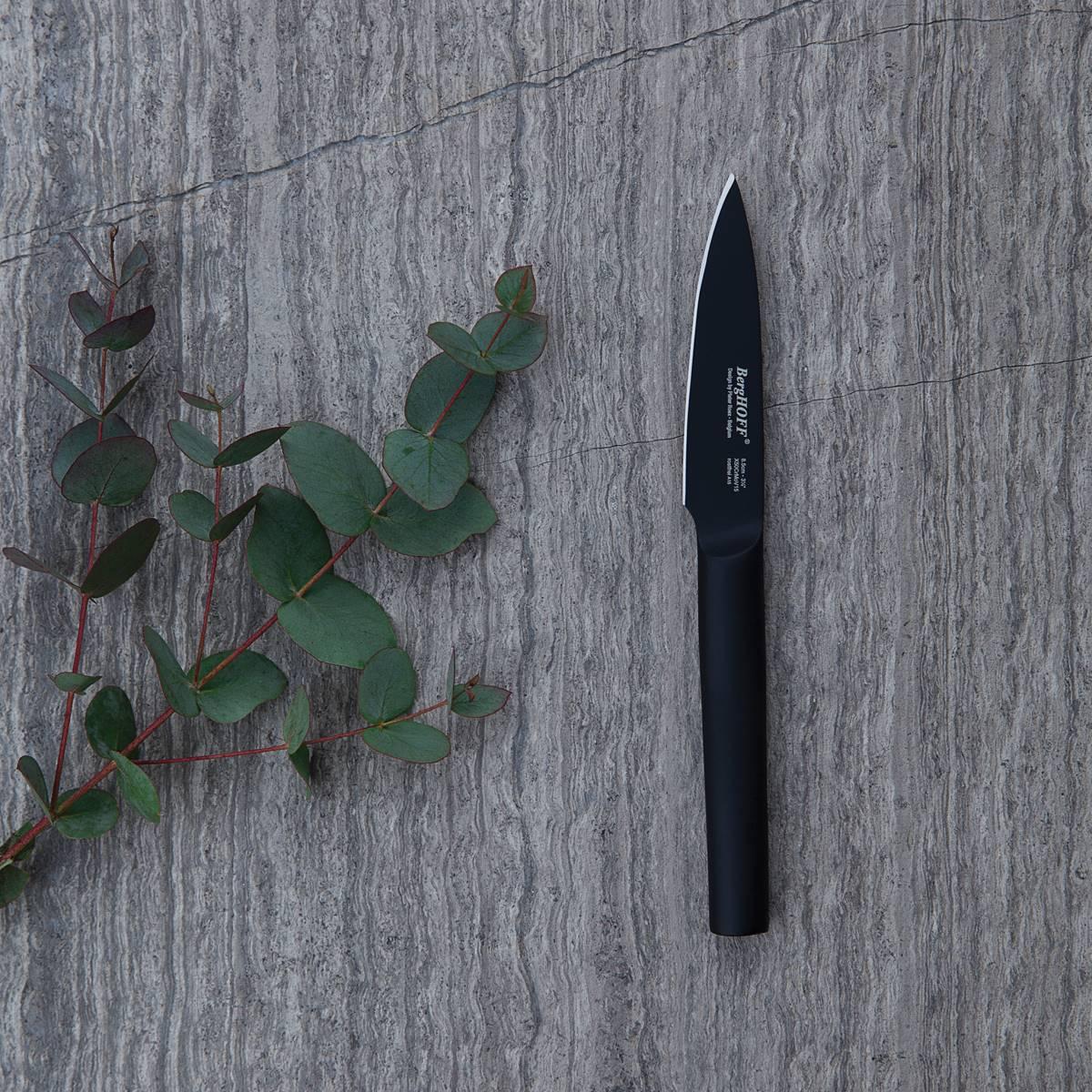 BergHOFF Ron Stainless Steel 3.25in. Black Paring Knife