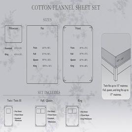 Laura Ashley Solid Cotton Flannel Sheet Set