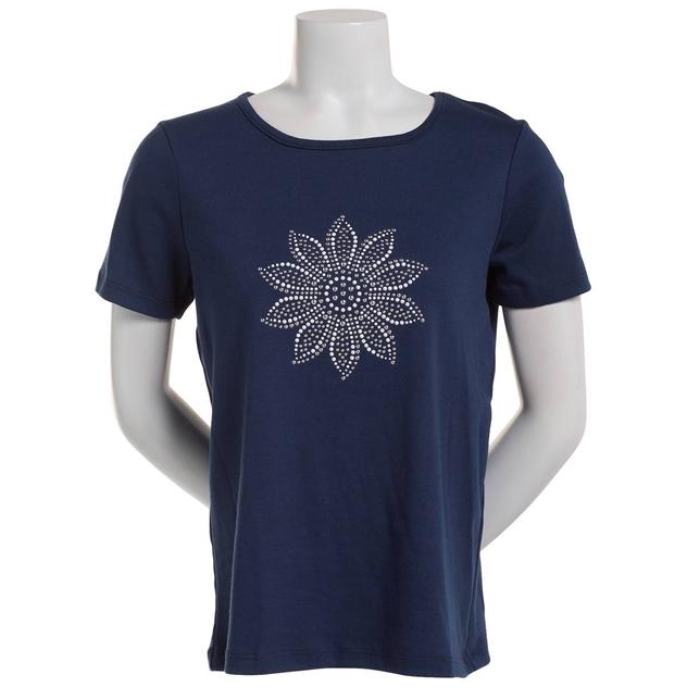 Petite Bonnie Evans Sunflower Studs Tee
