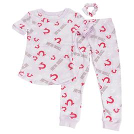 Girls True Religion 3pc. Floral/Logo Pajama Set