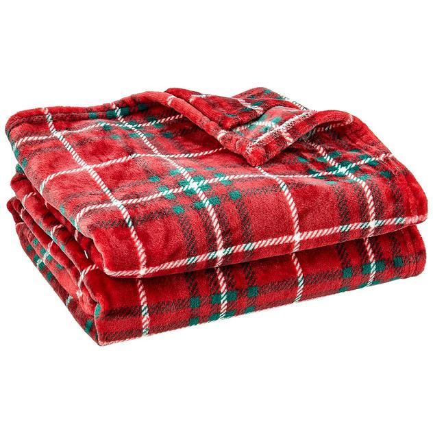 Ashley Cooper™ Red Tartan Plush Throw